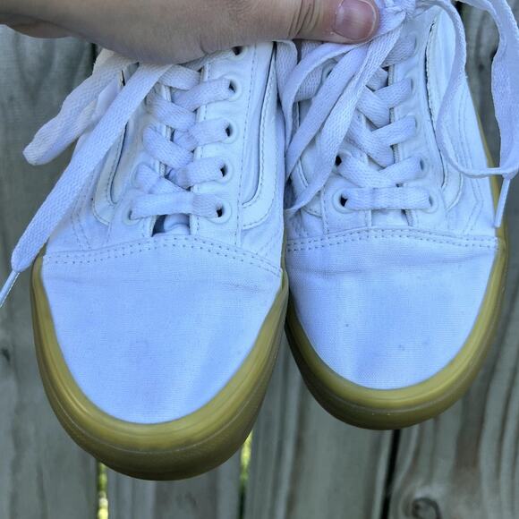 Vans Old Skool White Double Lite Gum Sole Sneakers Size‎ M6 W7.5 - Picture 6 of 9